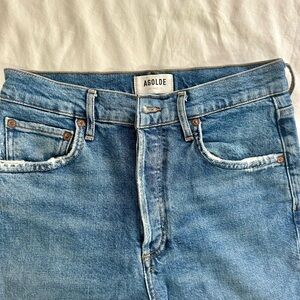 Agolde Women's Blue Straight Leg Jeans